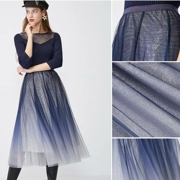 Brand New Double-layer sequined sparkle tulle skirt. All sizes. Never worn. - Picture 1 of 5